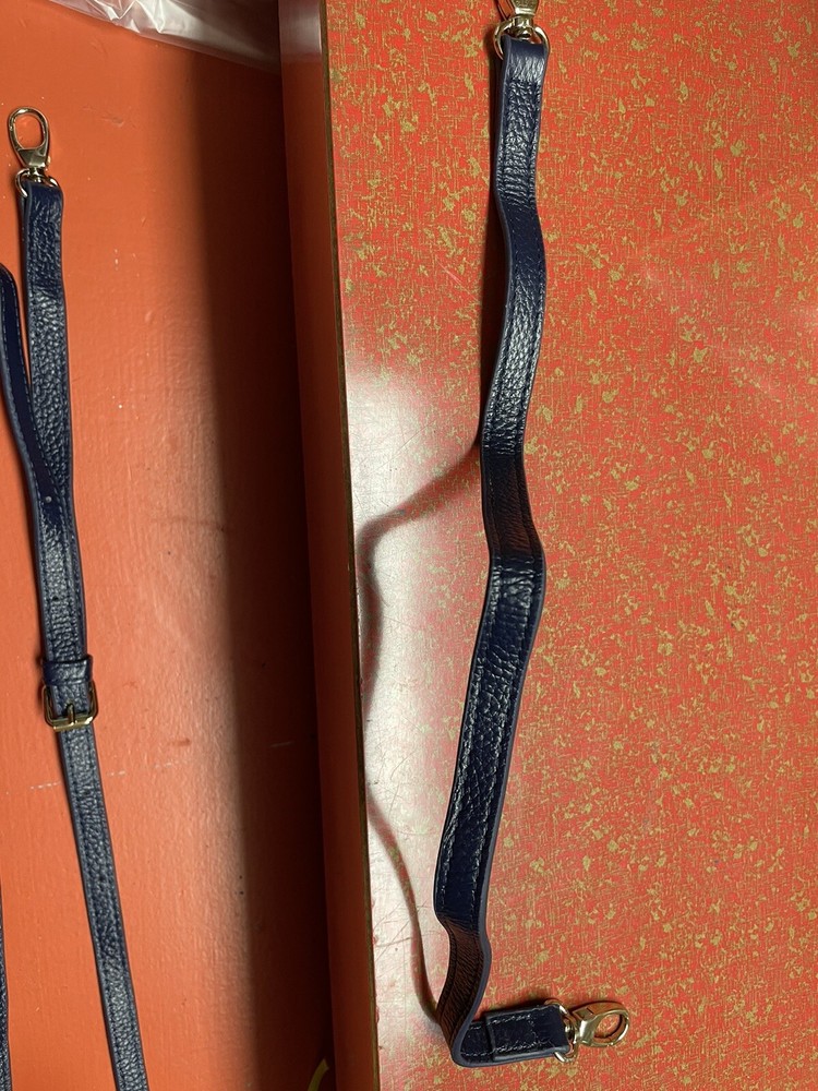 blue leather straps set of 2