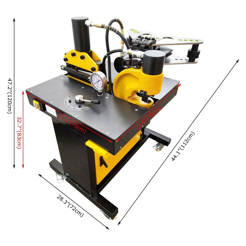 5-in-1 Bus Processing Machine-Shearing/Punching/Flat(Vertical)Bending/Knurling