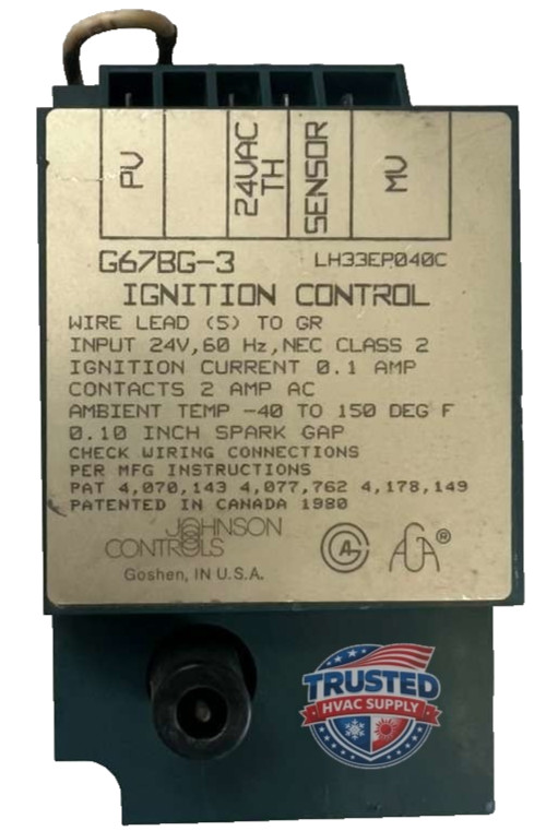 LH33EP040C Ignition Control Board G67BG-3