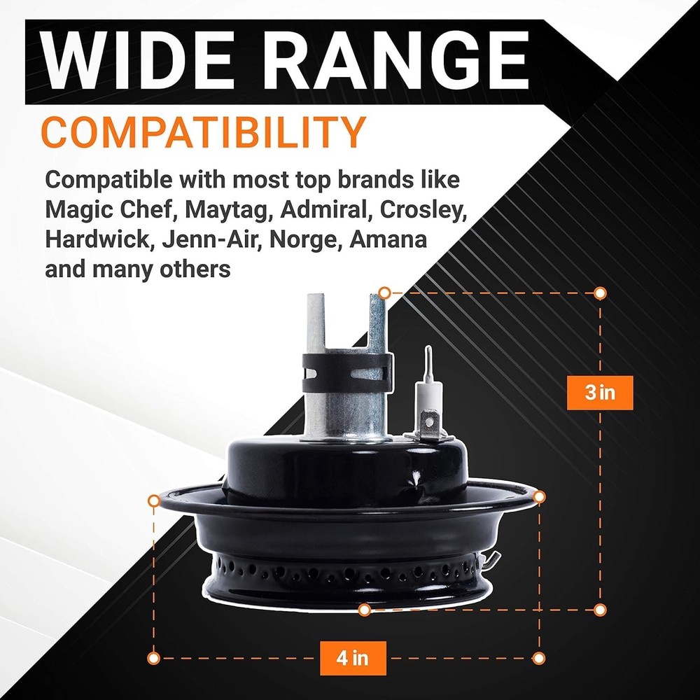 Maytag MGR4452BDW Range Oven Surface Igniter and Burner (4 Pack)