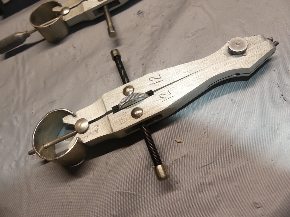 PAIR - VINTAGE ALVIN DRAFTING TOOL COMPASS GERMANY MADE - 4.5" & 5"