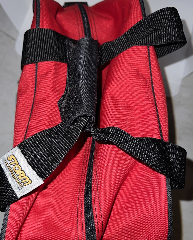 "Storm" Bowling ball Bag~ Red ~ Carry Case W/ Strap