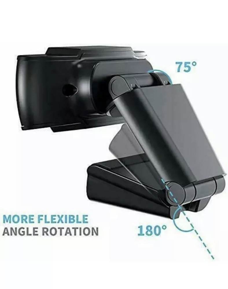 Erasky 1080P Streaming Webcam with Microphone Desktop Computer Tablet HD Web Cam