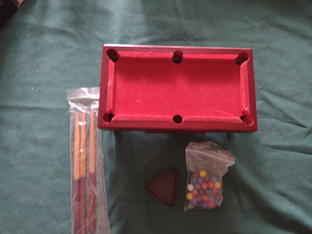 Tabletop Billiards Mini Desktop Pool Table Toy Educational Kids Game Set