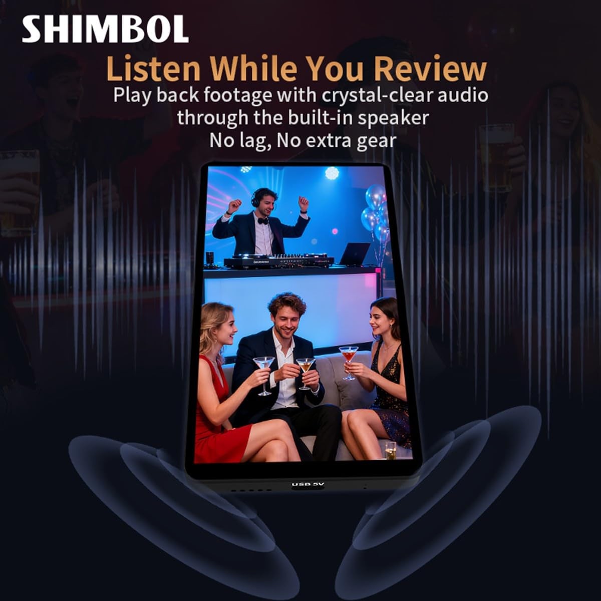 Shimbol CP5 Ultra 5" Vlog Selfie Monitor Screen iPhone Touchscreen Phone Monitor