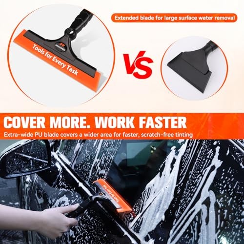 Window Tint Tools Kit, 3-Step Professional Window Tint Squeegee Set for