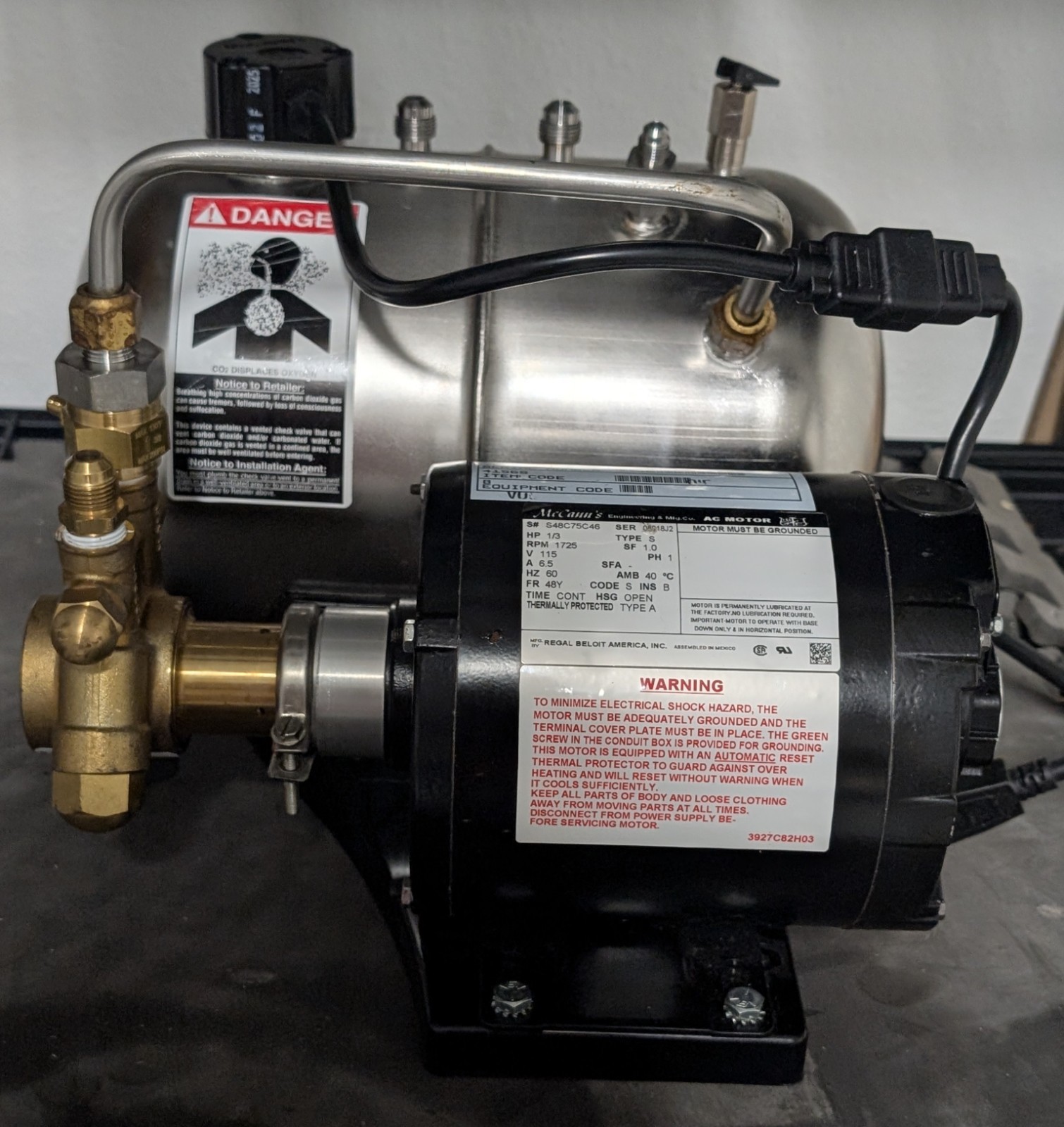 McCann E400397 Big Mac Carbonator Soda Fountain Pump