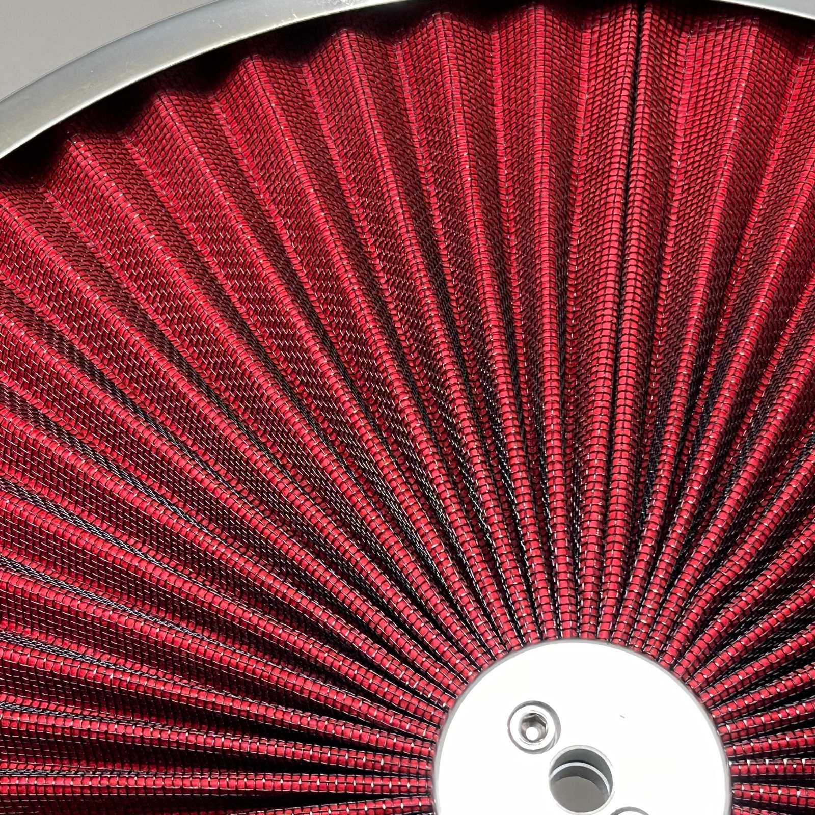 SPEEDMASTER Element Extreme Top Air Cleaner Kit 14"x2" Red/Chrome PCE104.1047