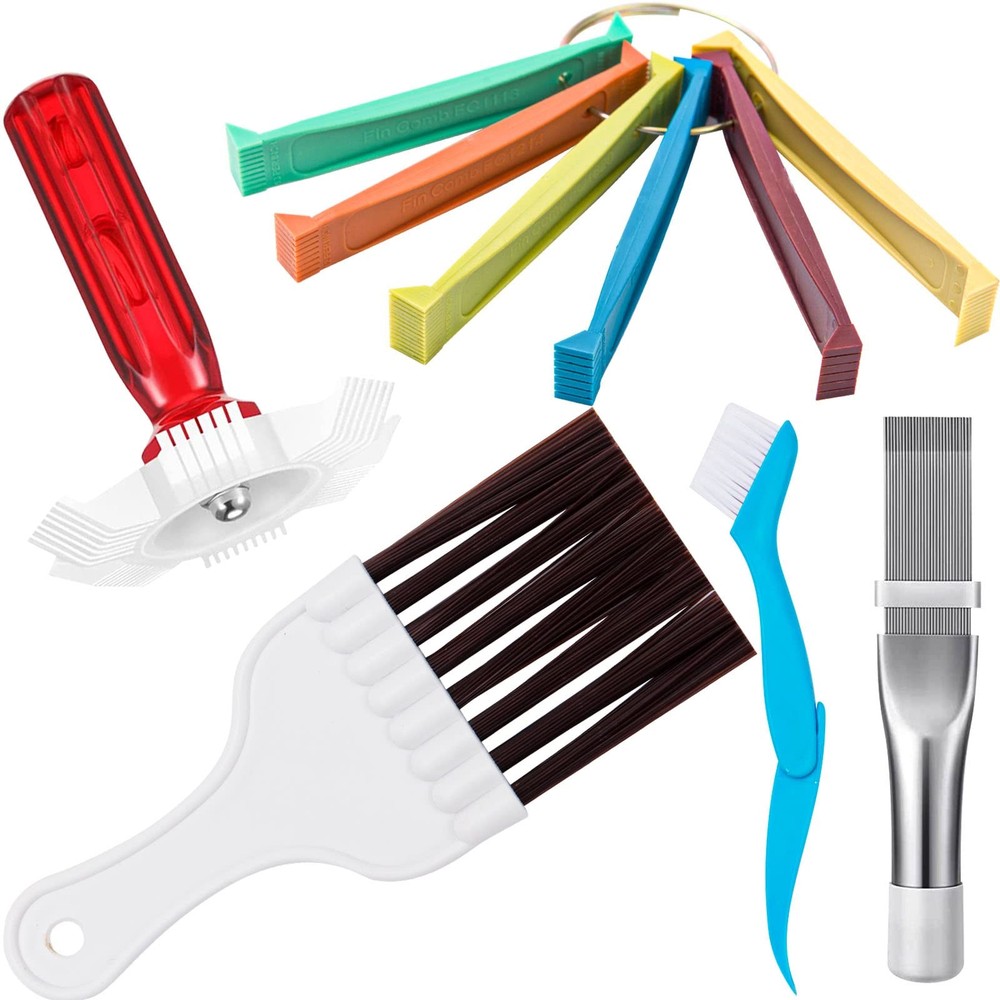 5 Pcs Air Conditioner Fin Cleaner Set 3 Different Ac Comb Multicolor