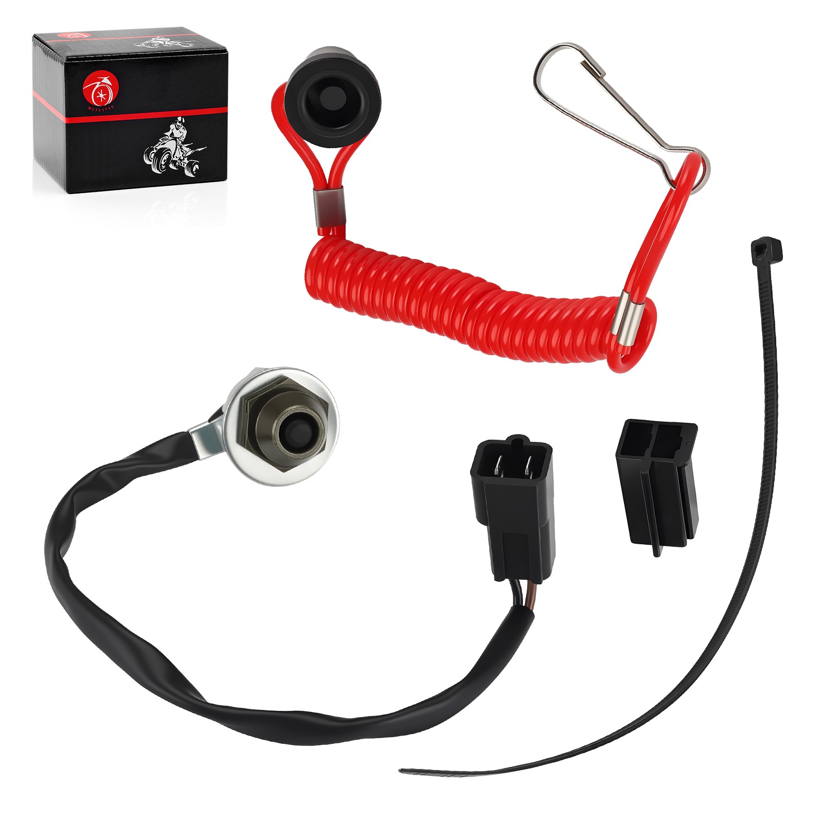 Tether Kill Run Switch For Polaris Snowmobile 440 600 4010187 4010849 2874379