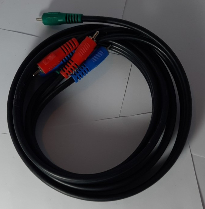 6 FT Component Video Cable, 3 RCA Black