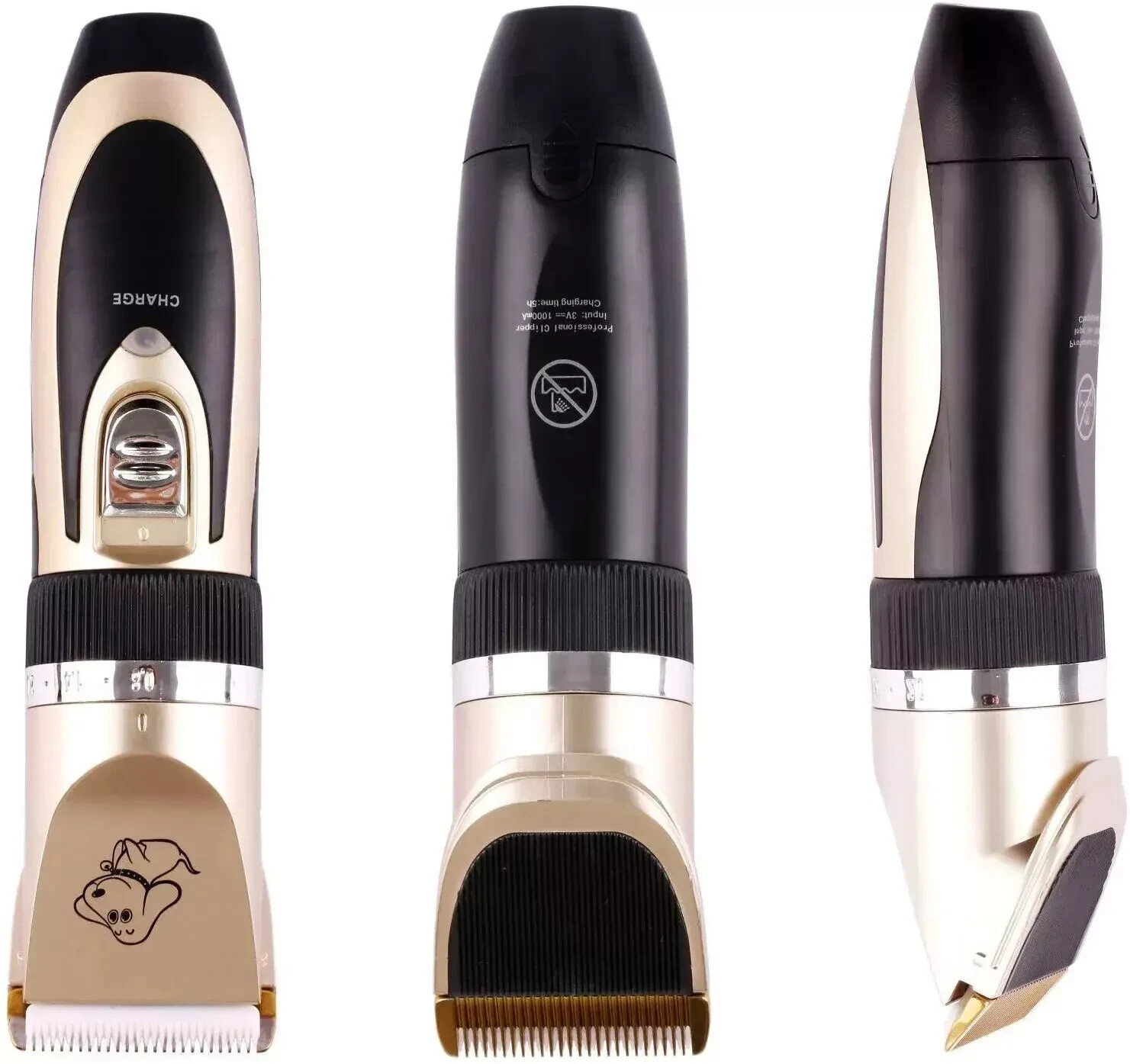 Dog Cat Pet Grooming Kit Rechargeable Cordless Electric Hair Clipper Trimmer Set