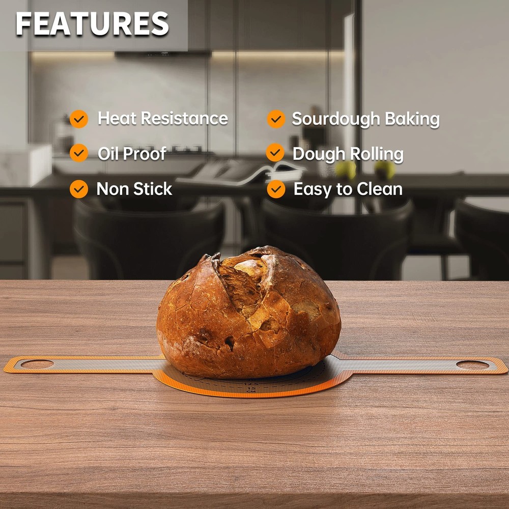 2 PCs Bread Sling - Specially Selected Platinum Silicone – Baking Mat for