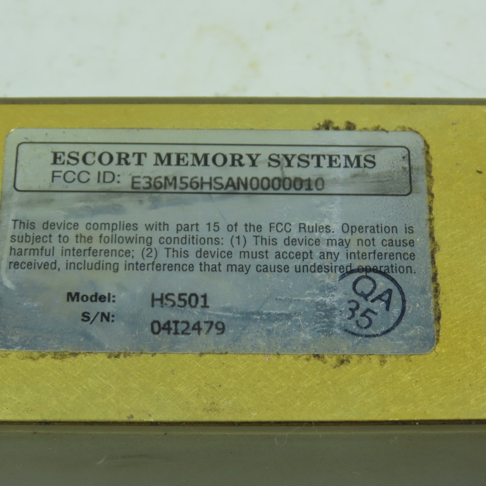 Escort Memory Systems HS501 Read/Write Face-Emitting Antenna