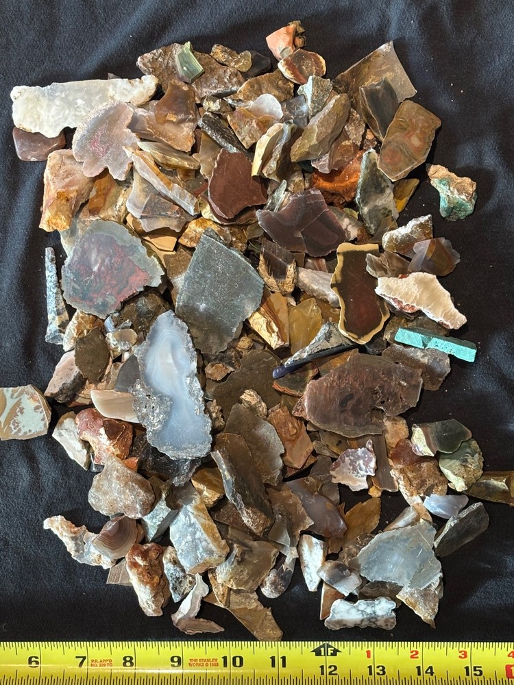 Misc End Cuts ( 12 pounds) Lapidary Tumbling/Cabbing Rough
