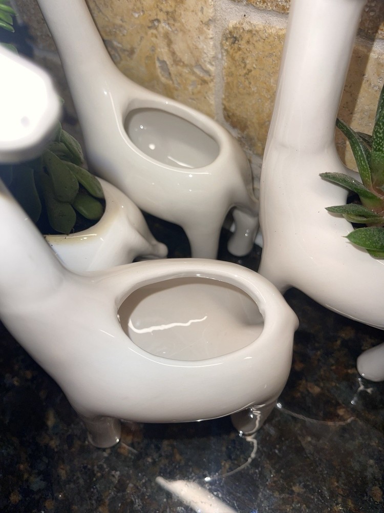 9.5 Inch Ceramic Giraffe Planter