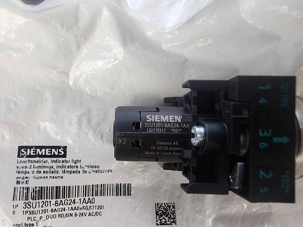 SIEMENS 3SU1201-6AG24-1AA0 Indicator Light