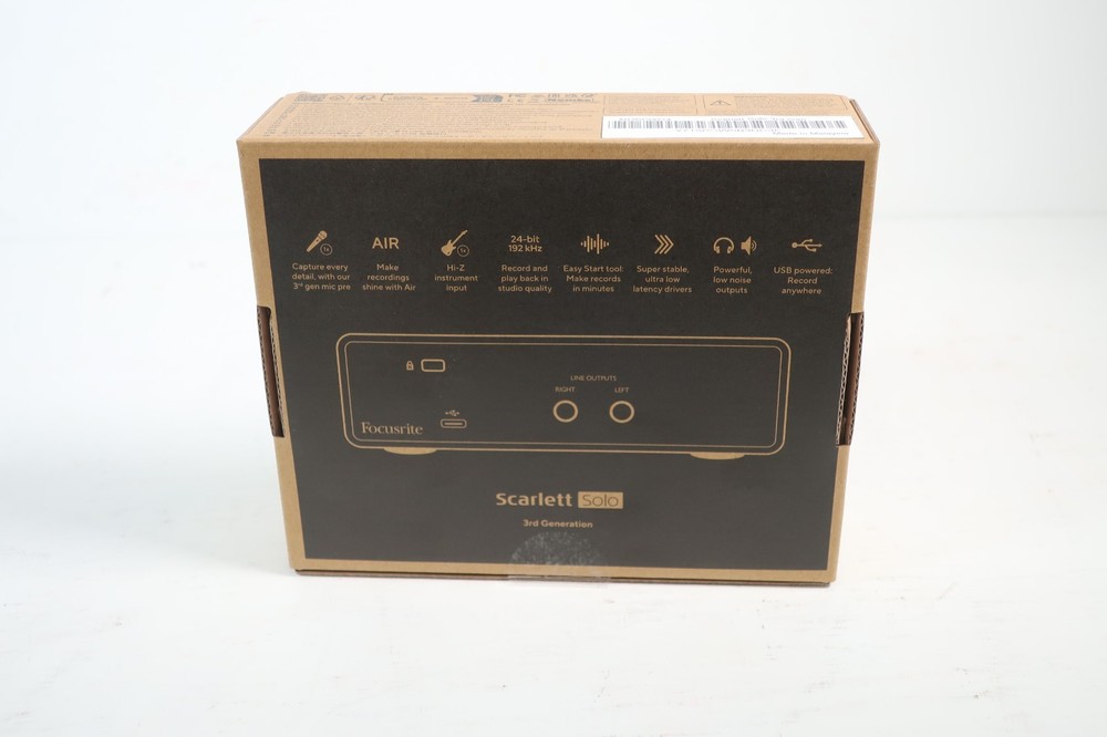 Focusrite Scarlett Solo 3rd Third Gen USB Audio Interface MOSC0024 NEW SEALED