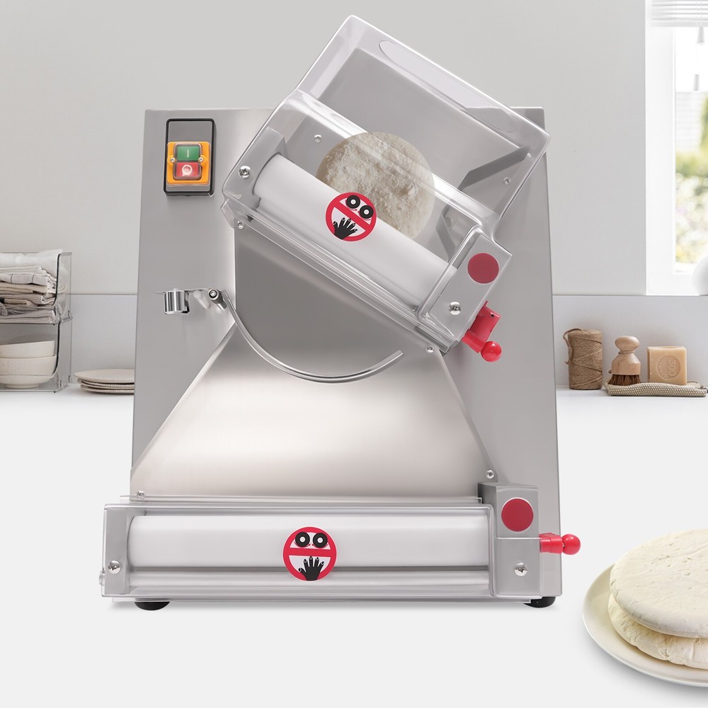 4"-16" Electric Dough Roller Sheeter Pastry Pizza Maker Press Making Machine