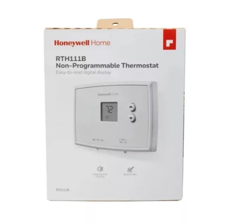 Honeywell Digital Non-Programmable Thermostat RTH111B White New!