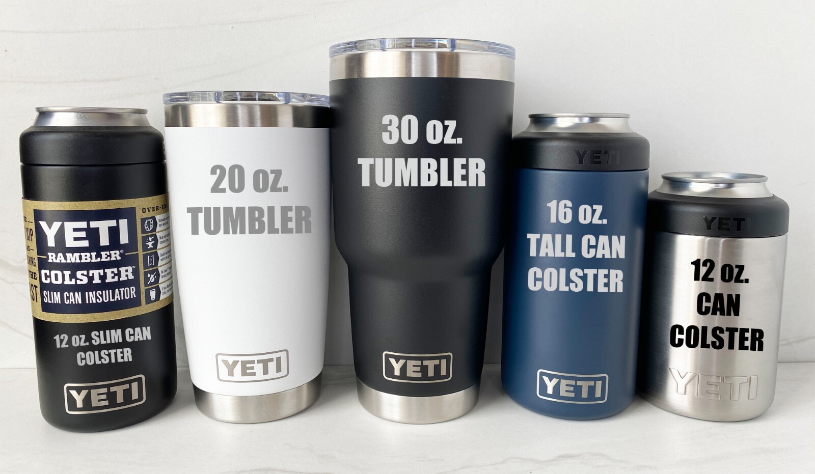 Washington Redskins YETI Laser Engraved Tumblers, Can Colsters and Bottles