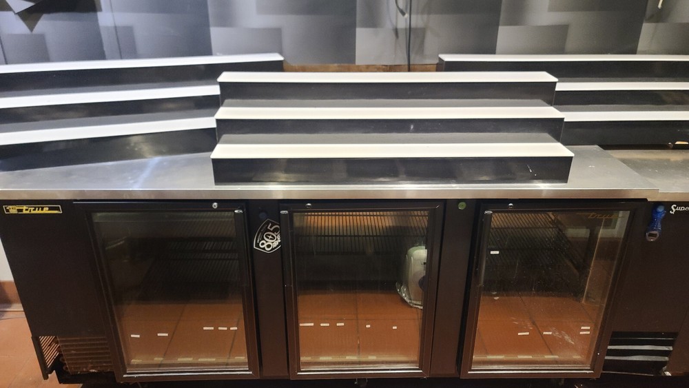 True 3 Glass Door Refrigerator