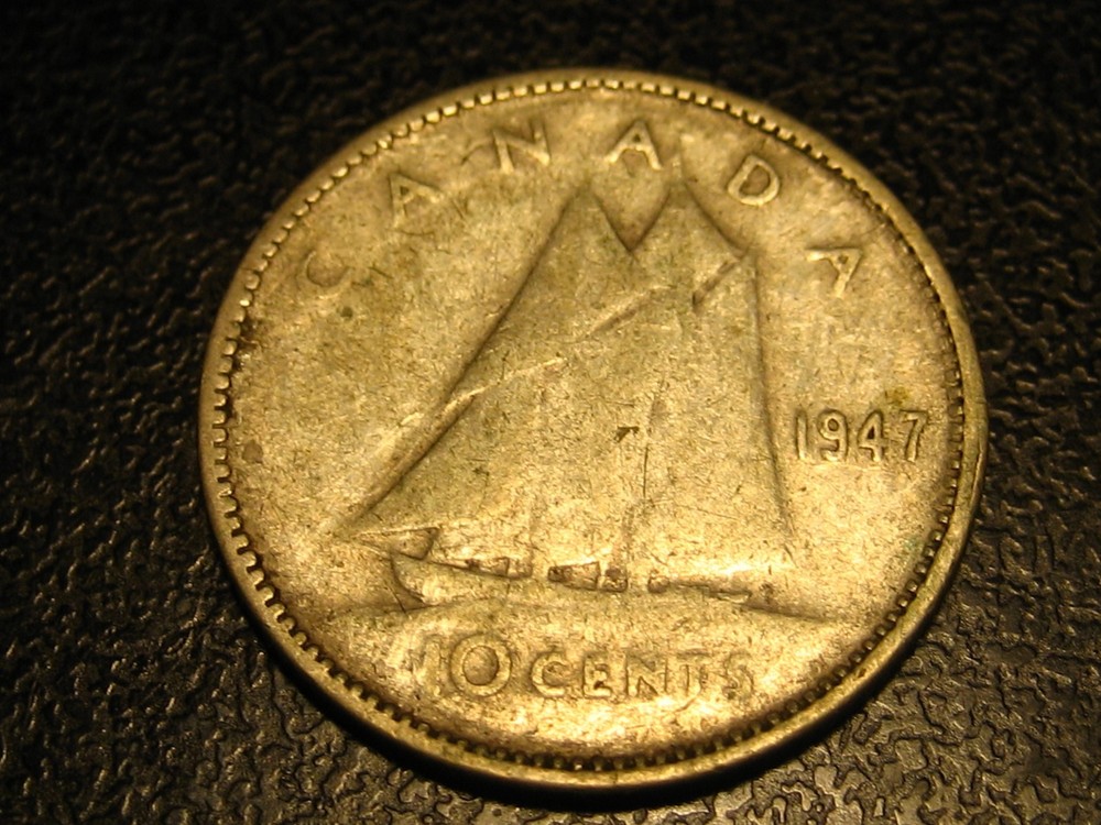 1947 Canadian Dime