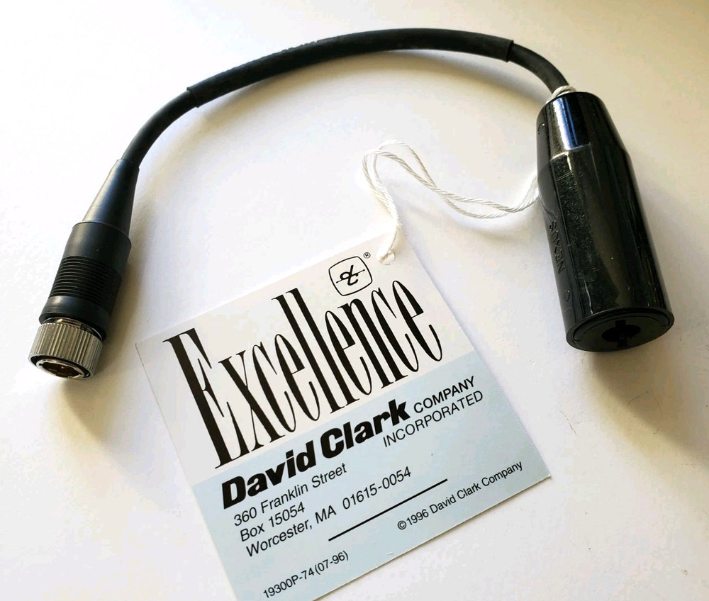 David Clark VEC-70 Vox Headset Cord 18786G-01