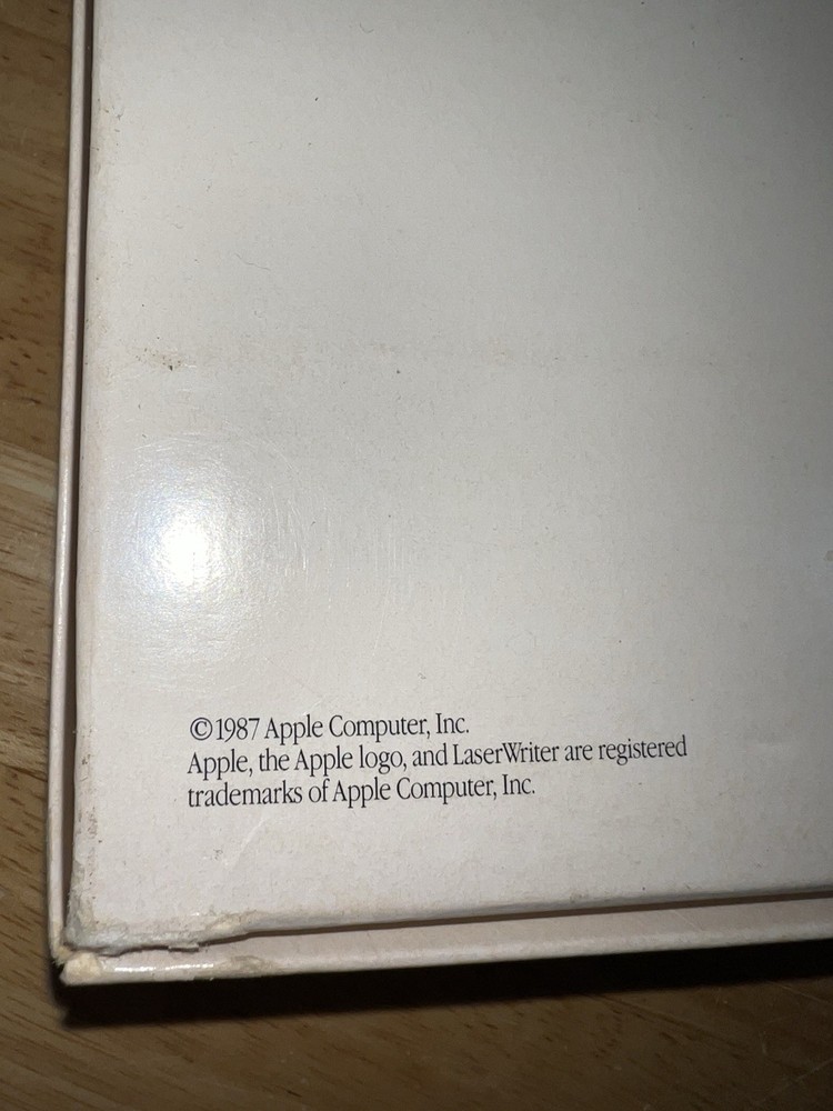 1988 Apple LaserWriter II NT/NTX Printer Accessory Kit Box Manual +Inserts NICE!