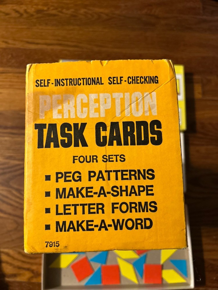 Vintage Milton Bradley Task Cards