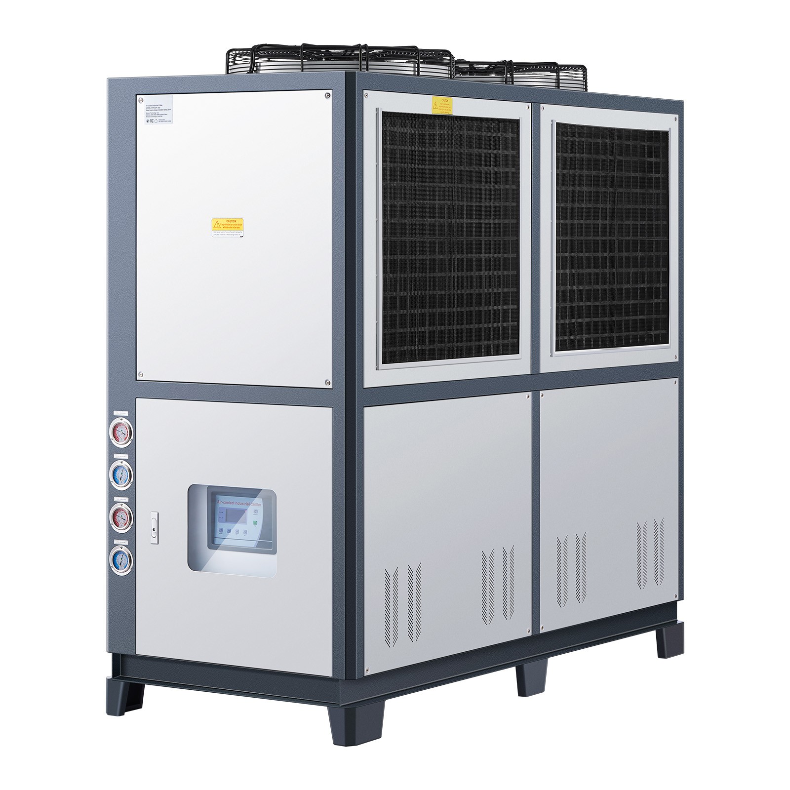 Uimoso Industrial Air-Cooled Water Chiller 25 HP 66-Gallon Tank LED Control Pane