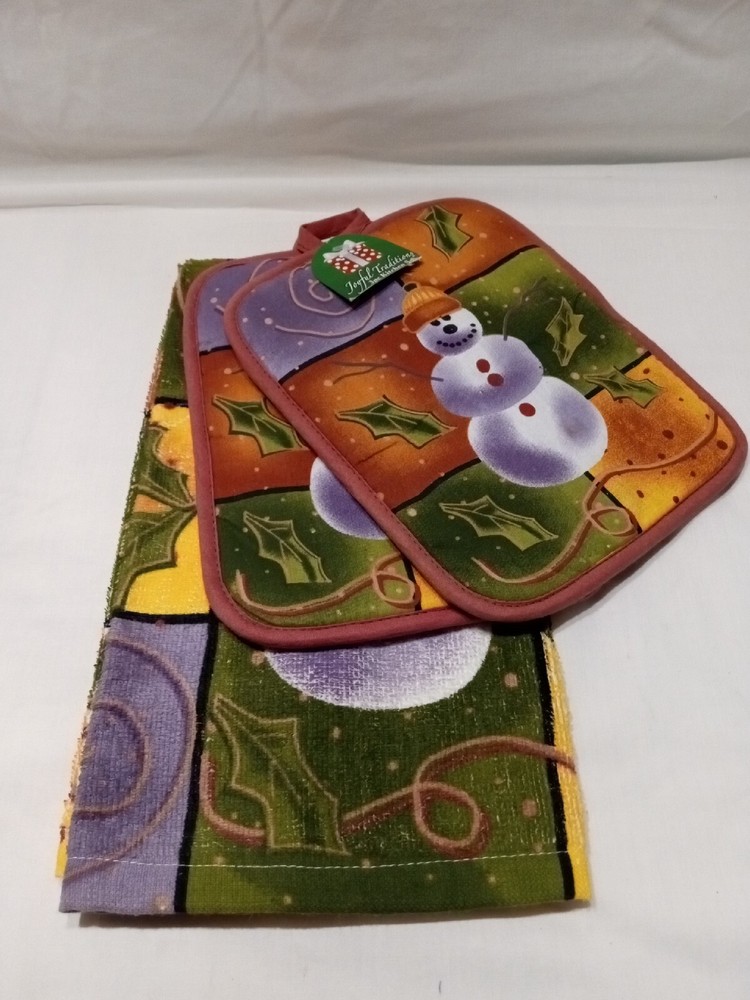 Joyful Traditions 3pc Kitchen Towel Set