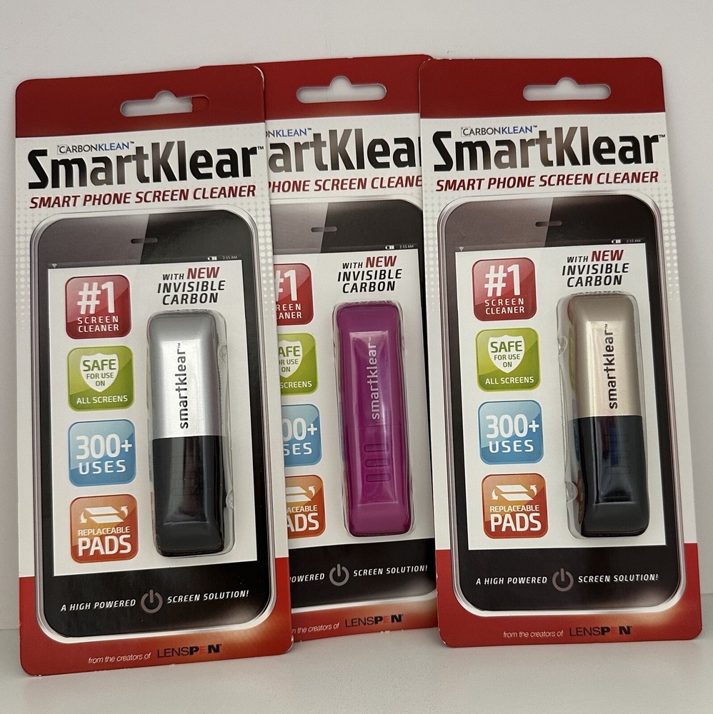 CarbonKlean SmartKlear Injected Smartphone Tablet Ipad Screen Cleaner YOU CHOOSE