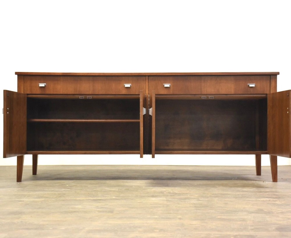 Walnut Mid Century Credenza