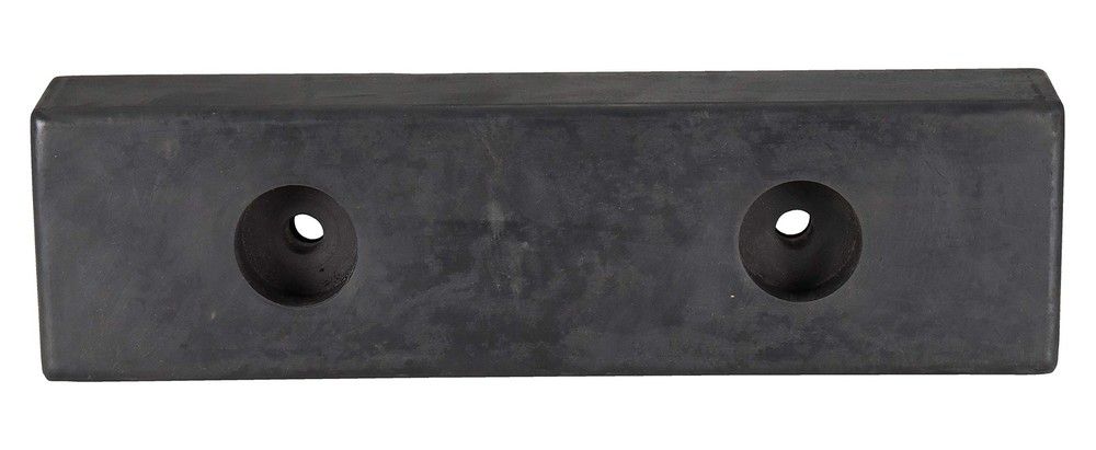 Vestil B-516 Rubber Molded Dock Bumper Rectangular Black 16" Length 5" Width