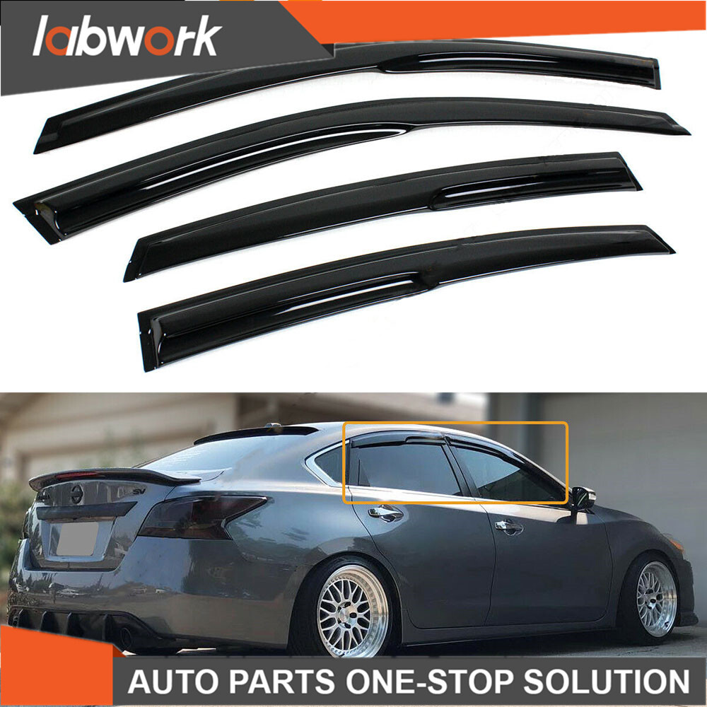 Labwork Window Visor Rain Guard Deflector For 2013-2017 2018 Nissan Altima Sedan