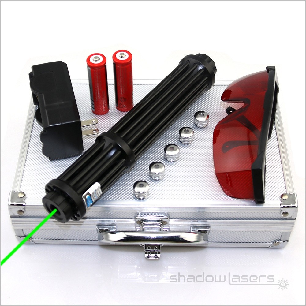 LMX3IG GR Laser Pointer Adjustable Focus 520nm Visible Beam Light Laser+Case