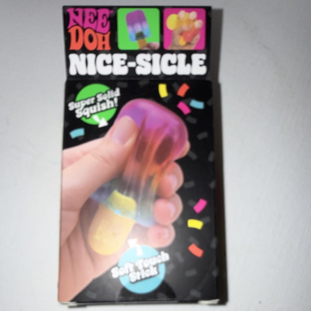 Nee Doh Nice-Sicle Super Solid Squish Squeeze Toy Multicolor 25290NAB