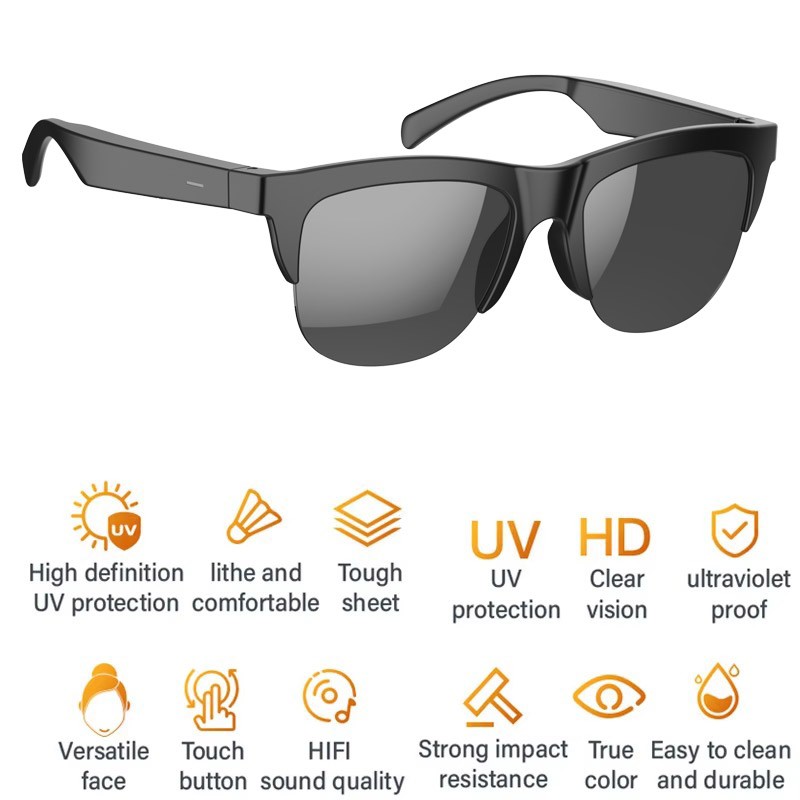 👓Bluetooth Wireless Glasses Smart Sunglasses Earbuds&Speaker Handsfree Calling
