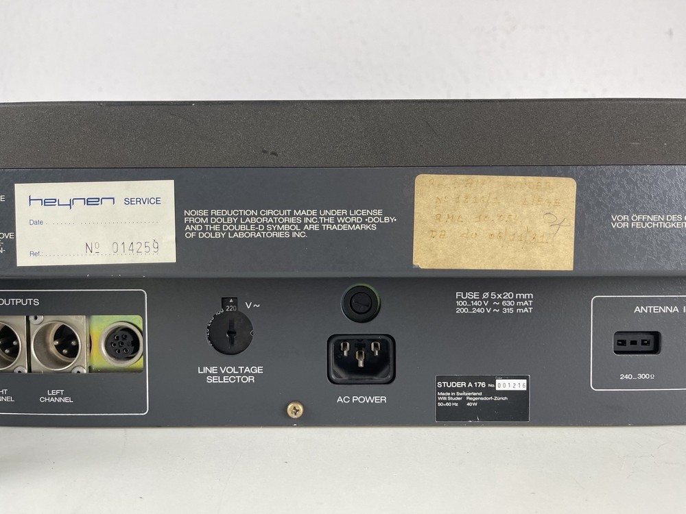 Studer A 176 Tuner (Needs Service) #2