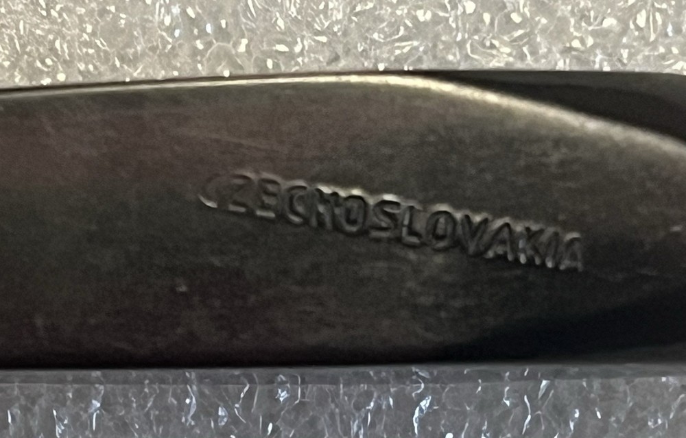 Vintage pipe stem marked Czechoslovakia.