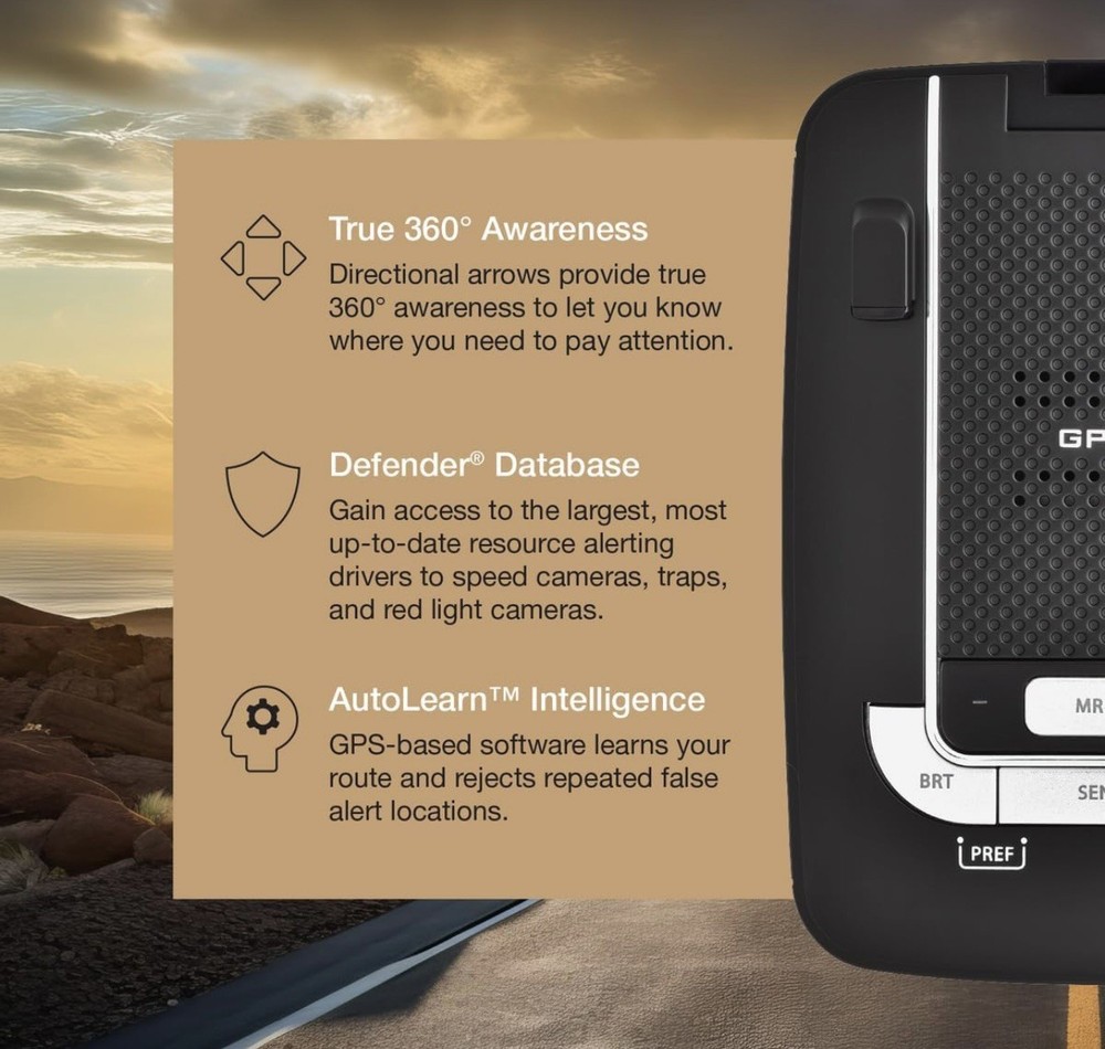 Escort MAX 360 Laser Radar Detector Bundle