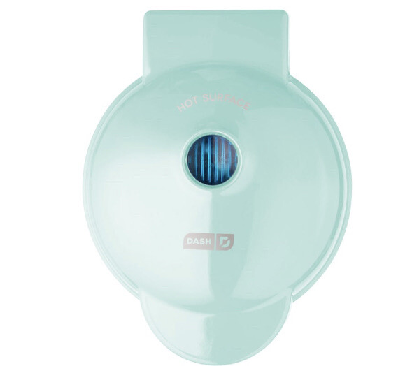 Dash Electric 350W Flower 4" Mini Waffle Maker Blue Aqua - Gift - Easter Spring