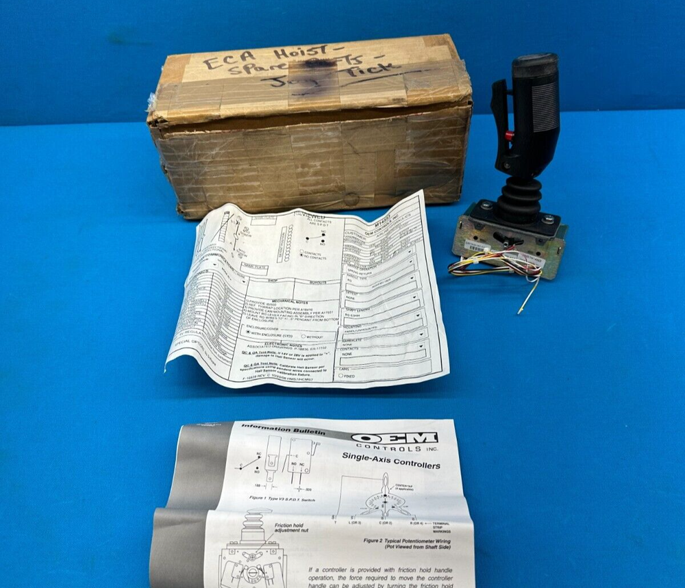 OEM Controls Airline Hydraulics Single-Axis Joystick Controller M14553
