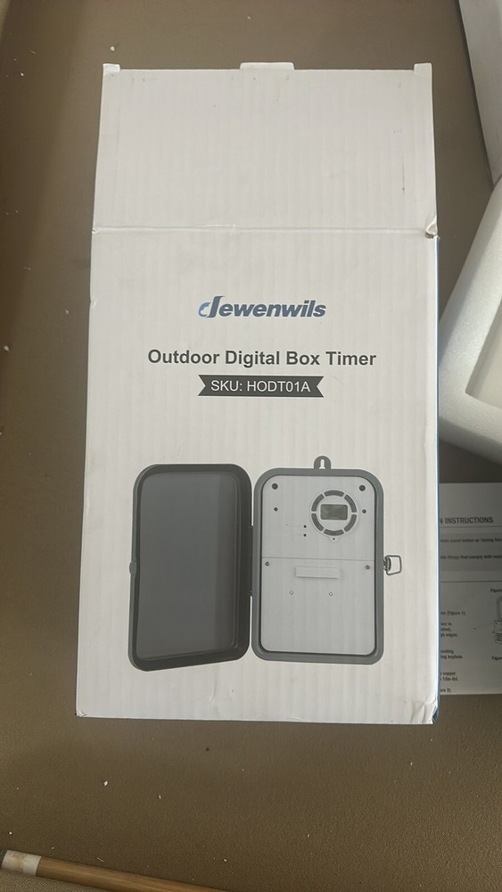 DEWENWILS Pool Pump Timer, Outdoor Digital Timer Box with Transparent Case,