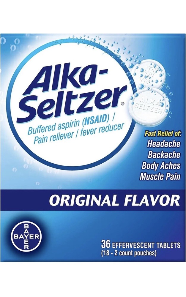 Alka-Seltzer Effervescent Tablets Original 36 Tabs