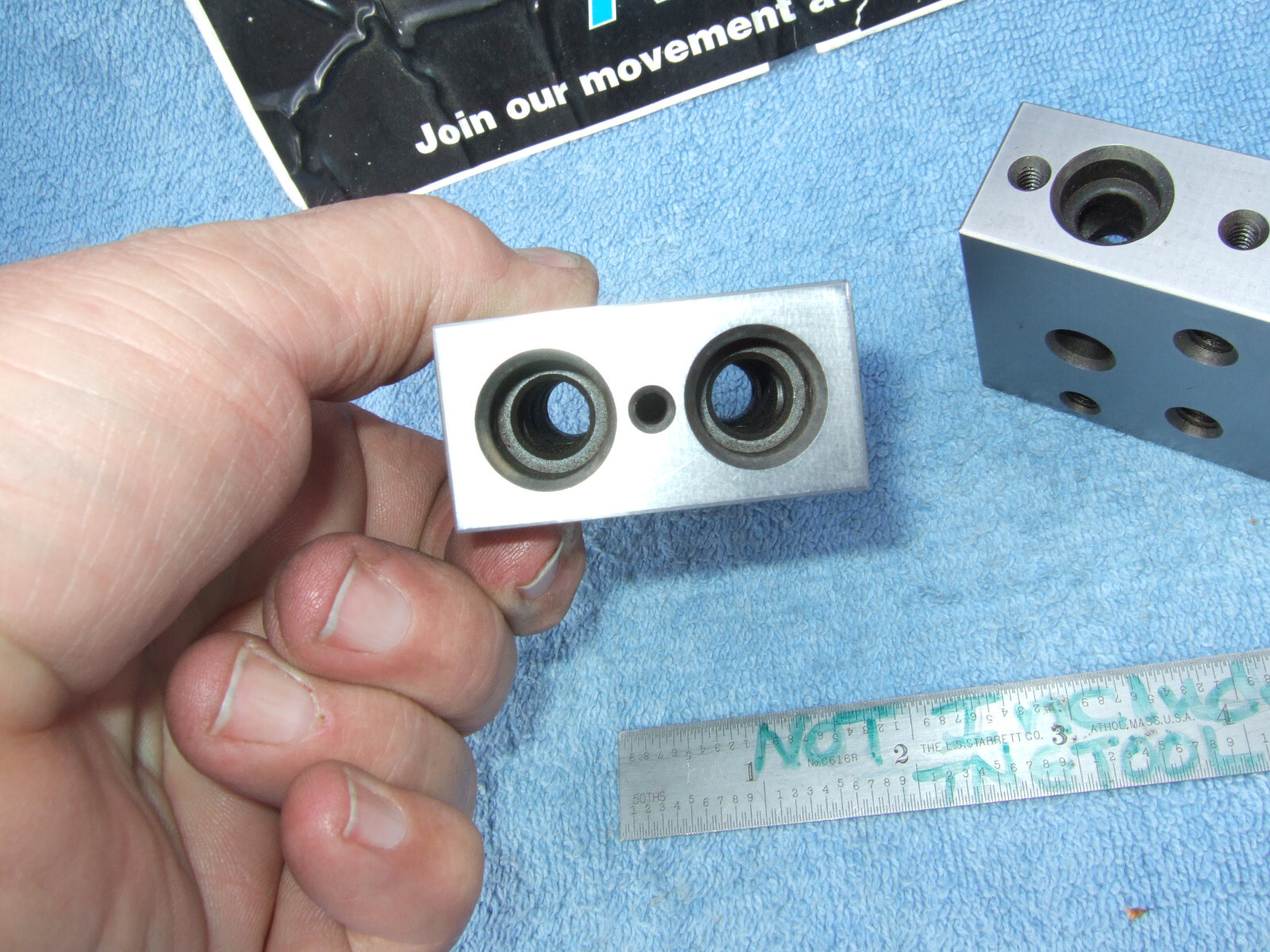 1-2-3 BLOCKS PARALLELS XLNT TOOLMAKER MACHINIST INSPECTION GRIND MILL tapped JE