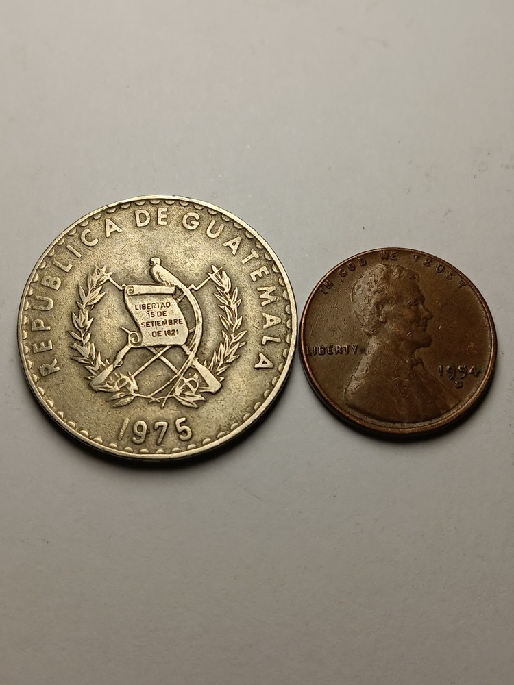 1975 Guatemala 25 Centavos