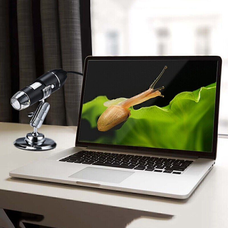 1600X 8LED USB Microscope Digital Electronic Magnifier HD Endoscope Camera Video