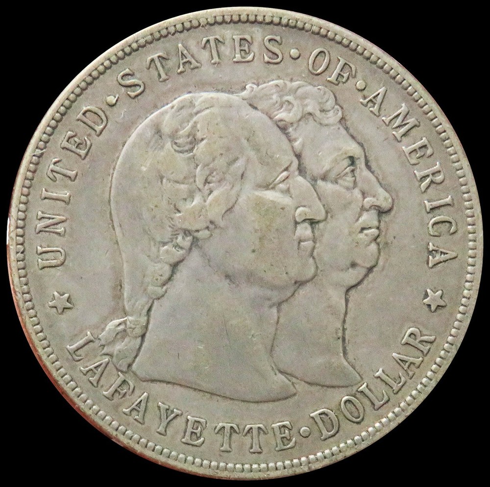 1900 SILVER USA LAFAYETTE COMMEMORATIVE $1 DOLLAR EXTREMELY FINE